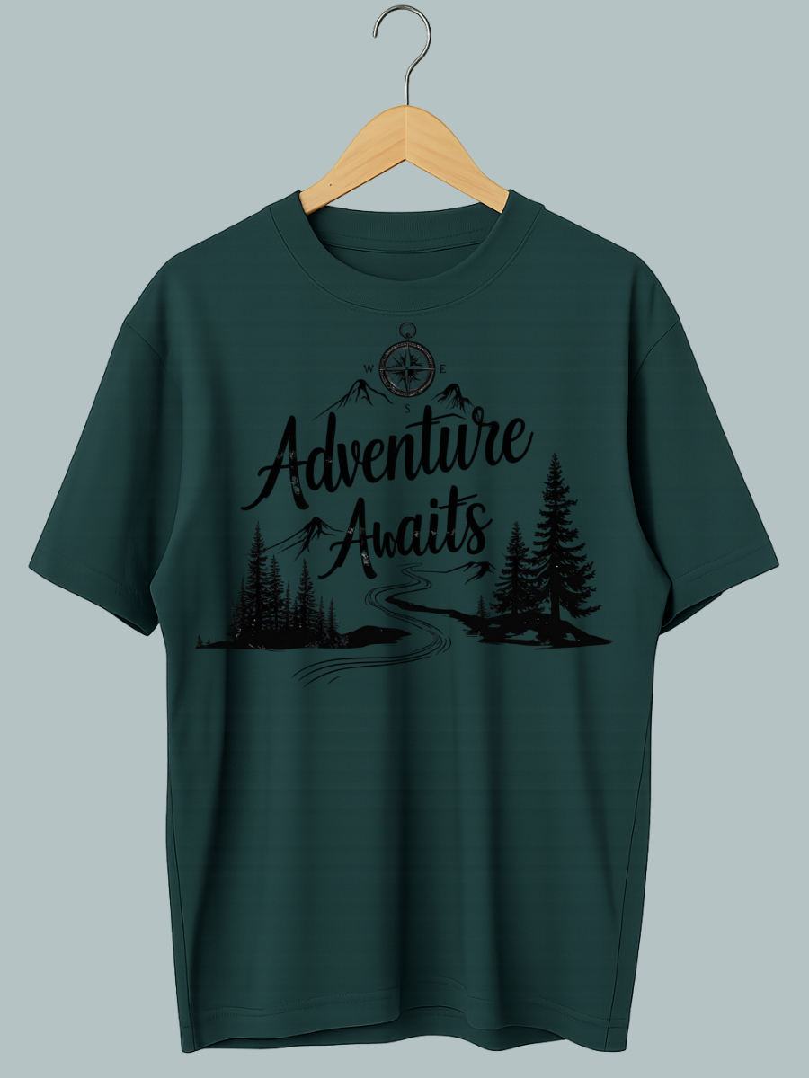 Adventure Awaits Oversized T Shirt - Image 2
