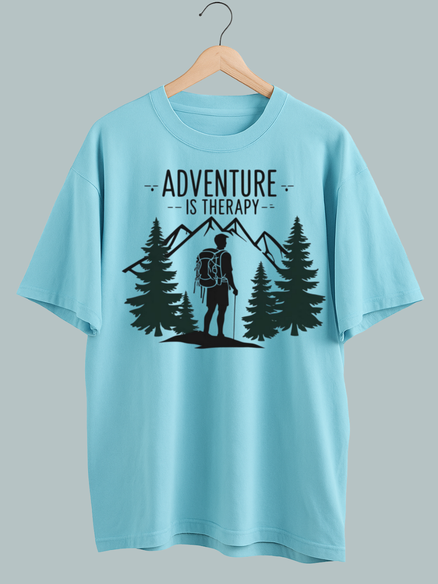 Adventure is Therapy Oversized T-Shirt - Image 2