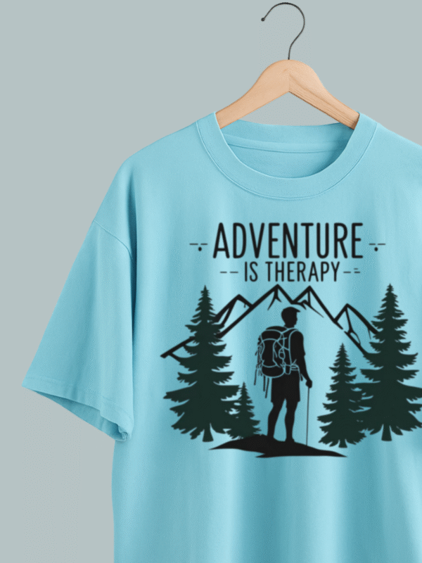 Adventure is Therapy Oversized T-Shirt - Image 4