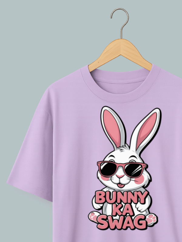 Bunny Ka Swag Oversized T Shirt - Image 3