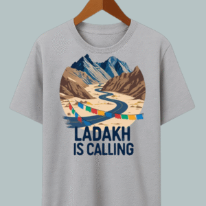 High quality oversized classy t-shirt with ladakh is calling to enjoy and feel the vibes in every km