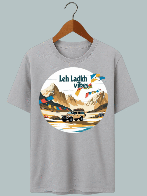 Leh Ladakh Vibes Oversized T Shirt - Image 2