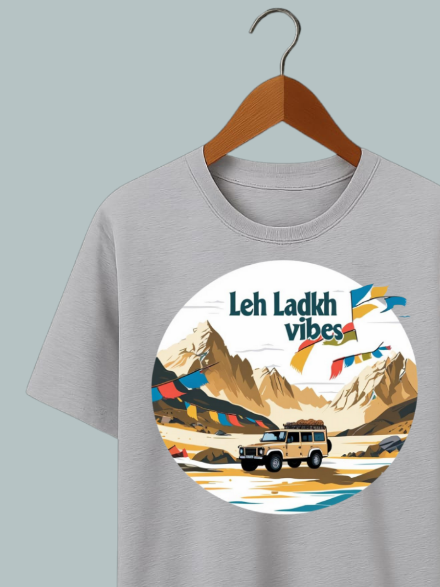 Leh Ladakh Vibes Oversized T Shirt - Image 4