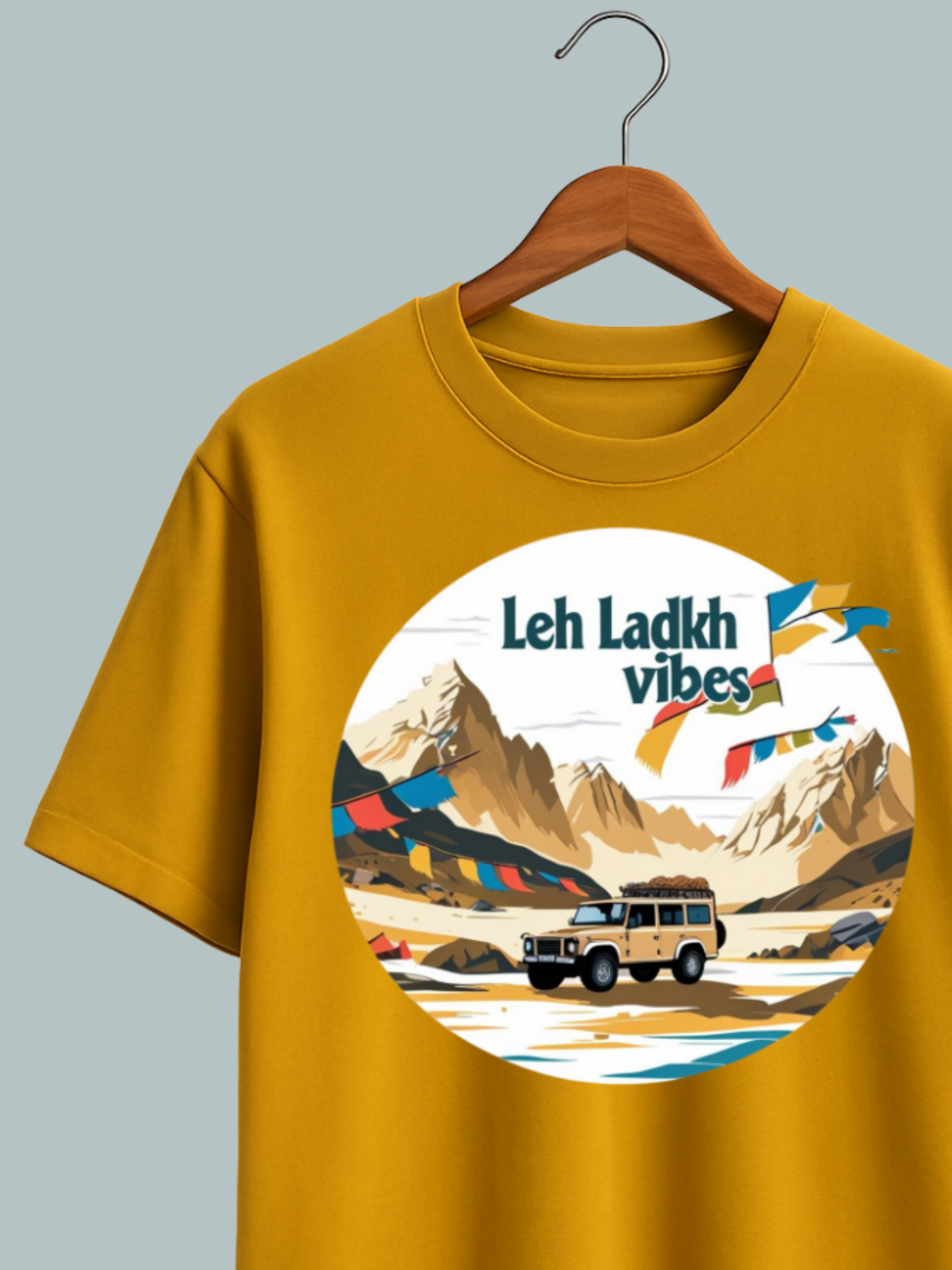 Leh Ladakh Vibes Oversized T Shirt - Image 3