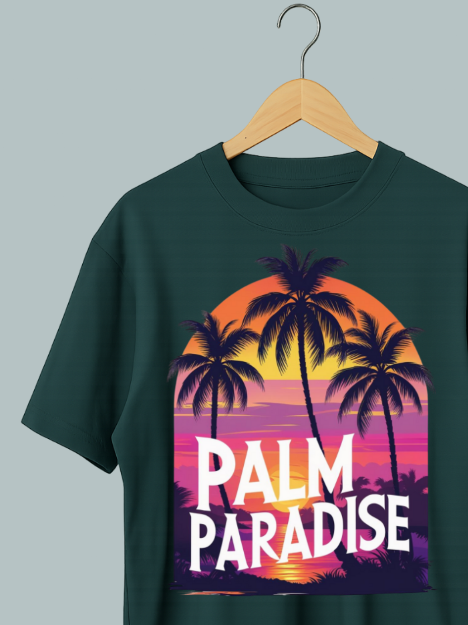 Palm Paradise Oversized T Shirt - Image 4