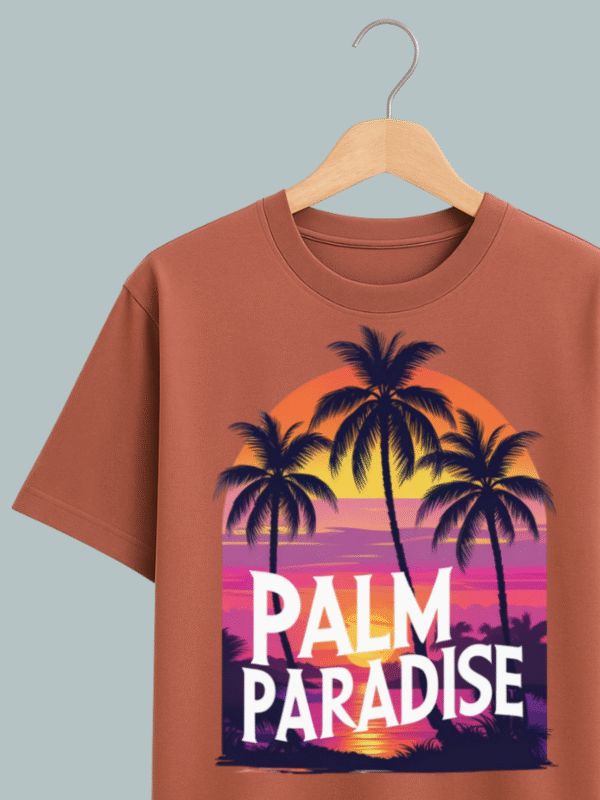 Palm Paradise Oversized T Shirt - Image 3