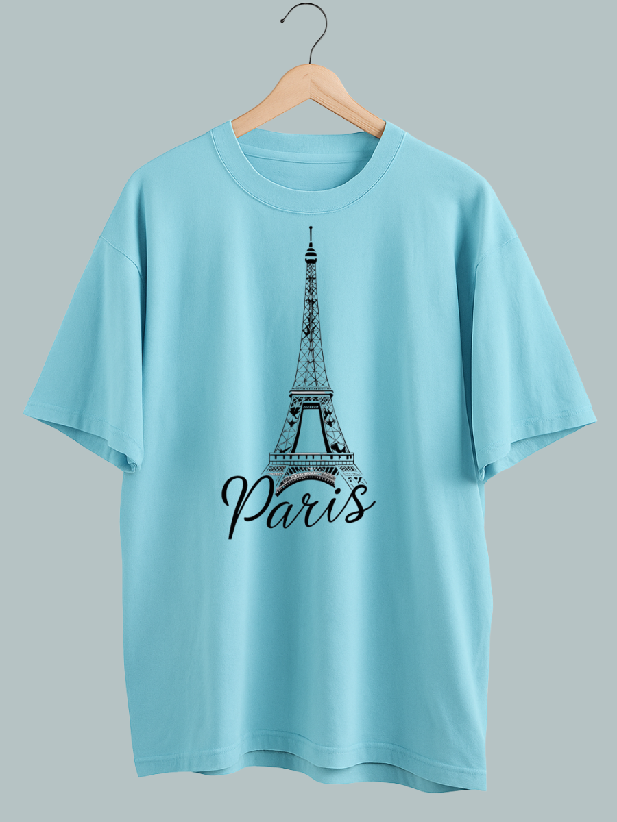 Paris Eiffel Tower Oversized T Shirt - Image 2